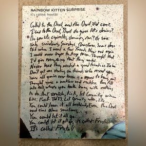 Rainbow kitten surprise lyric sheet